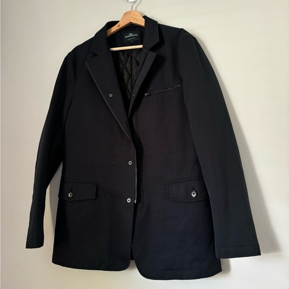 Rodd & Gunn Midnight Blue Winscombe Rain Travel Blazer - Picture 2 of 15